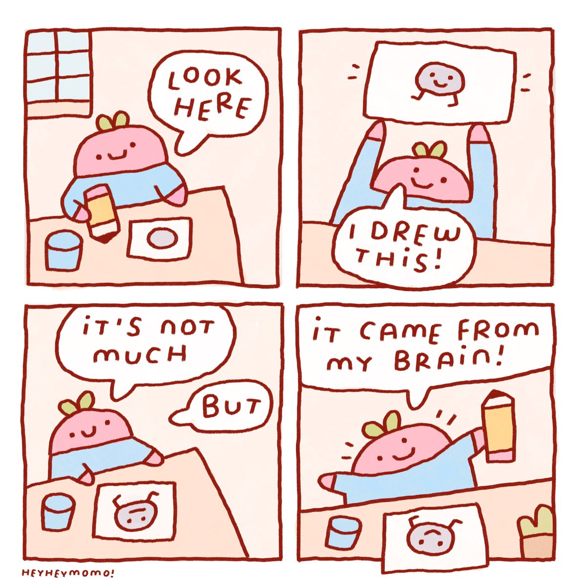 momodraws's tweet photo. Did you know you only need a small brain to make silly little drawings? https://t.co/o1uPq22OHA
