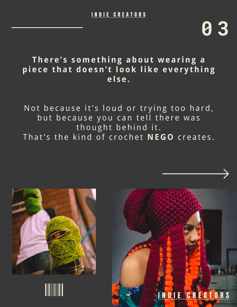 yurithekitty's tweet photo. A little something about my Crochet brand 
@_wearnego_ By : INDIE CREATORS https://t.co/I6uxb6FwFc