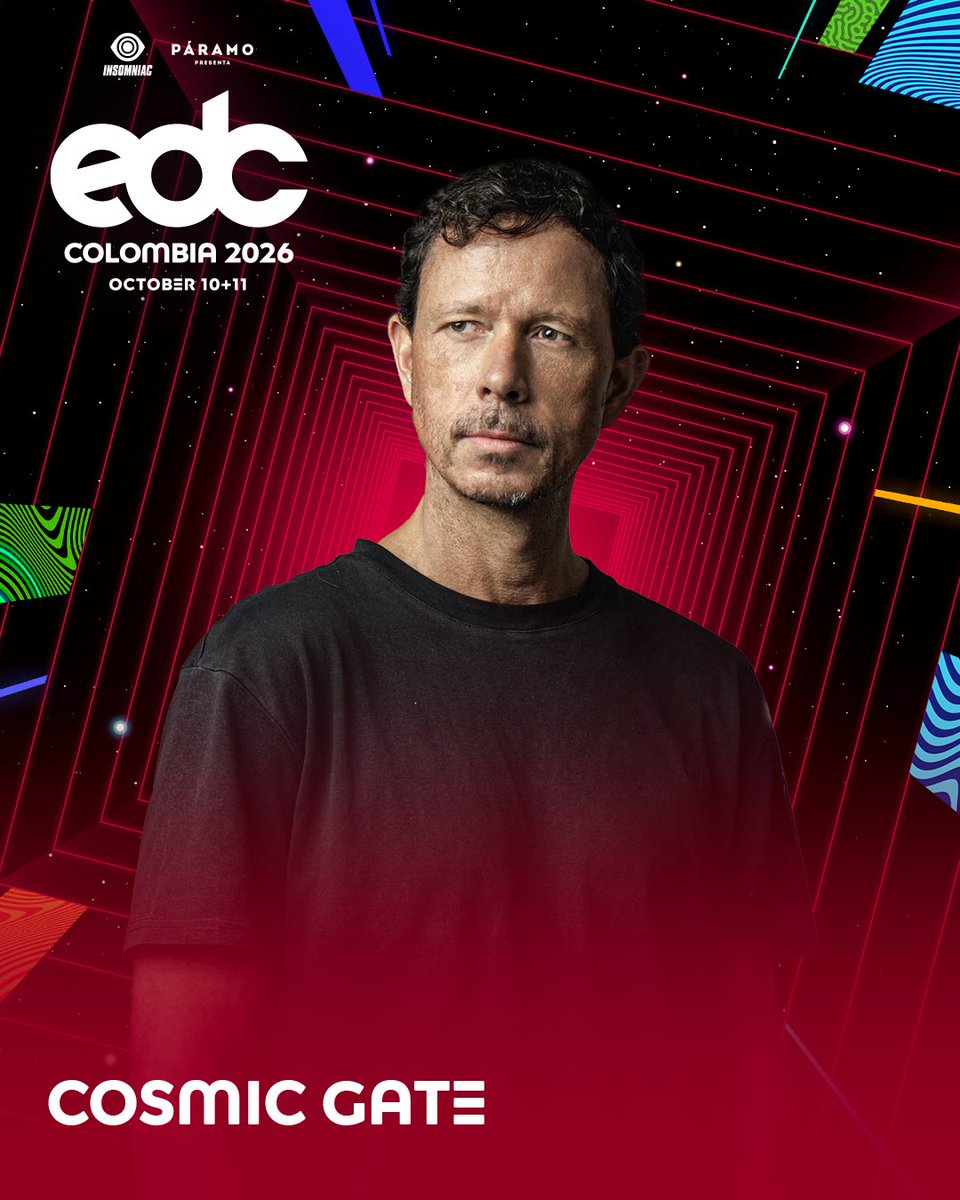 cosmicgate's tweet photo. . @edc_colombia it’s on 🚀 see you this Saturday, set time 10:45 - 12:00am StereoBLOOM stage https://t.co/q5IsccUaeK