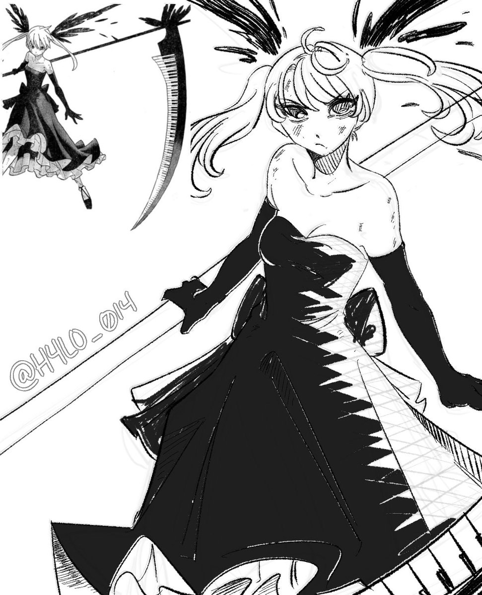 H4LO_014's tweet photo. recently got into redrawing some panels in my style xb #souleater https://t.co/udYcD3SQps