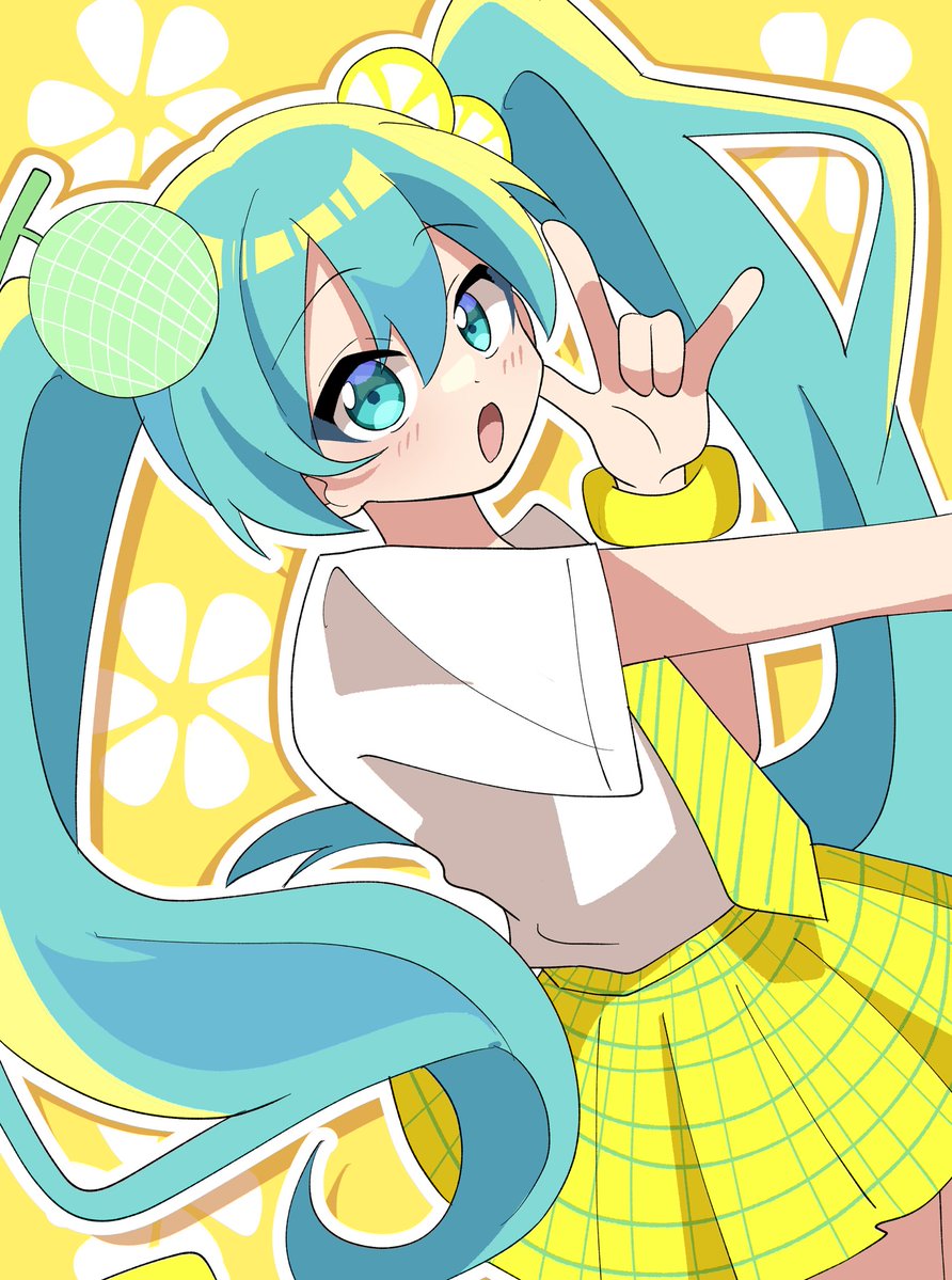 sagara_meo's tweet photo. 19.LEMON MELON COOKIE
#100曲ボカロ絵チャレンジ #初音ミク https://t.co/wqC2JdDSki