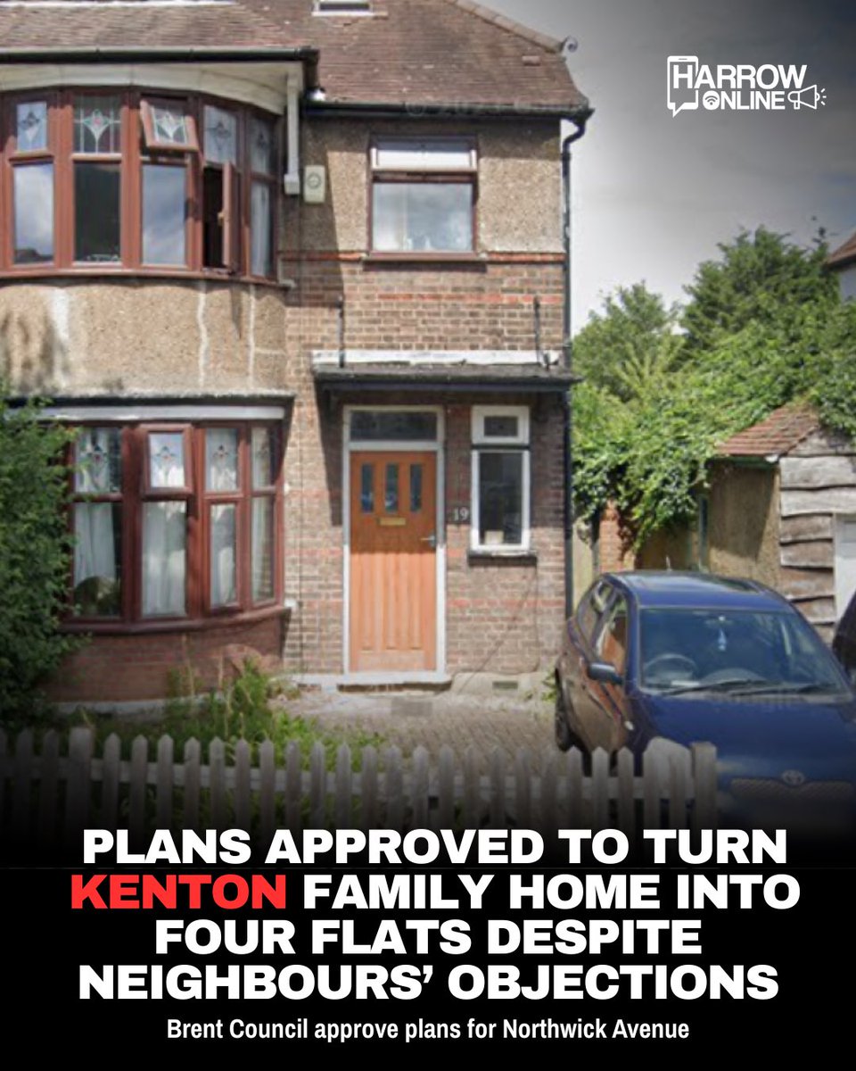 harrowonline's tweet photo. Brent Council has approved plans to turn a family home in Kenton into four self-contained flats, despite objections from nearby residents. Link in bio. #Brent #Harrow #Kenton #News #HarrowOnline https://t.co/DYVB0voPEV