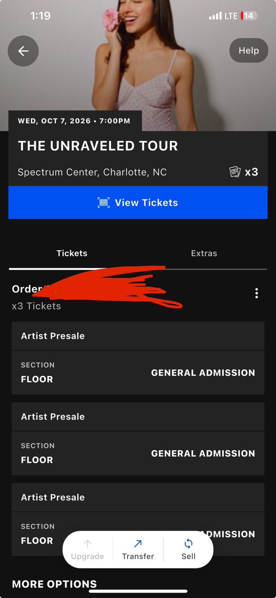 Team_helppp's tweet photo. Will anyone be interested in 3x Floor GA Olivia Rodrigo tomorrow.
Seller asking for $300 for each of the ticket so if you can buy just send us a message!
#wts #theunraveledtour #oliviarodrigo #oliviarodrigofans https://t.co/0YtMgElDQ7