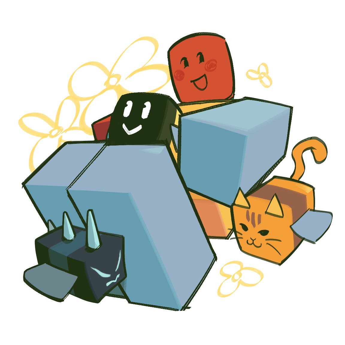 flxtacular's tweet photo. #robloxdevtober day 4-6

(to anyone drawing day 8 can you tag me pls pls PLEASE im so desperate for mg fanart) https://t.co/QXnmJJ8ndG