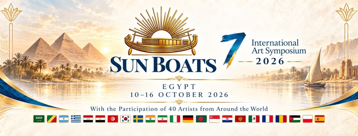 jyotiartists's tweet photo. #art #symposium #curatedby #sunboats #egypt #participating https://t.co/lWR4z98Opr