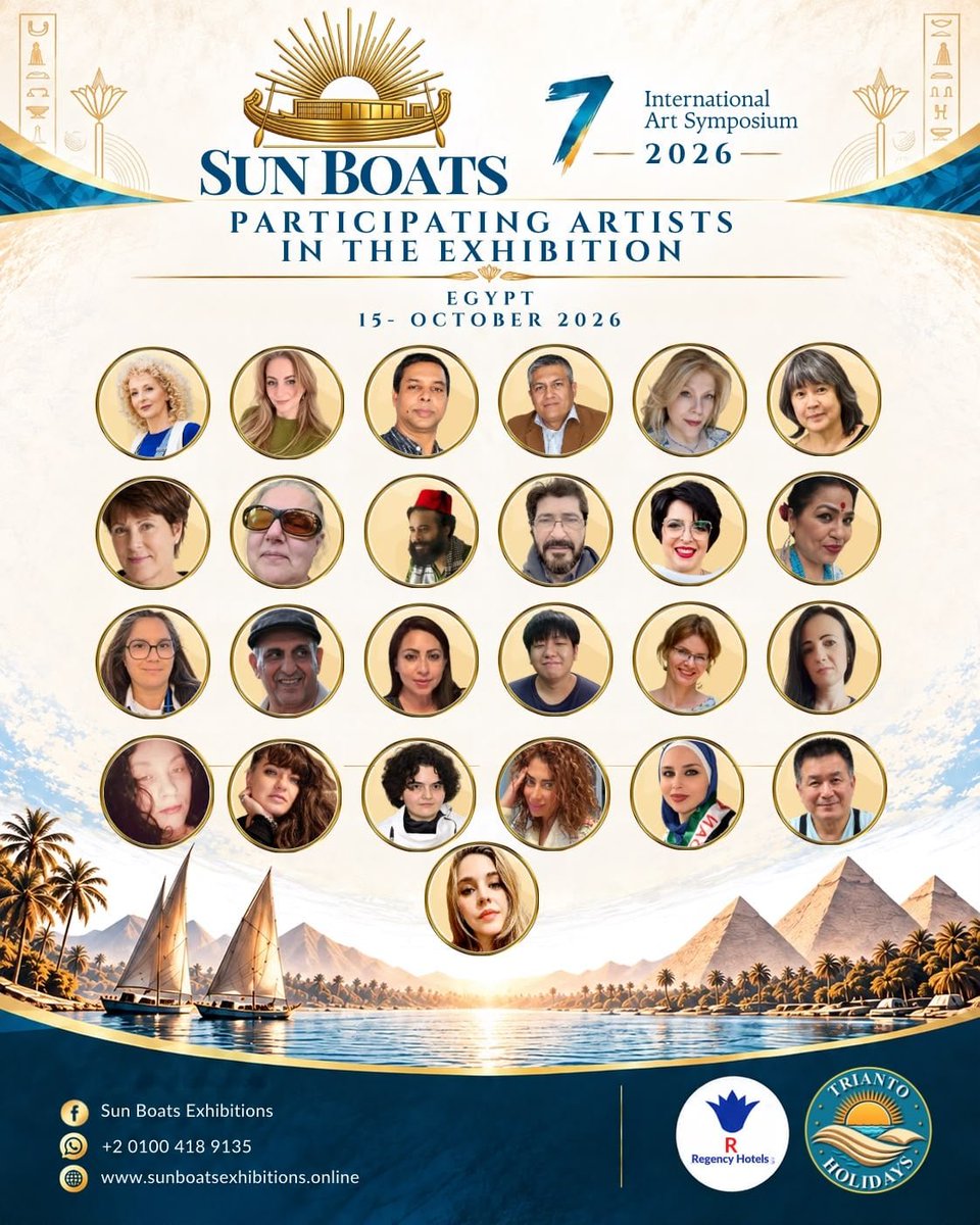 jyotiartists's tweet photo. #art #symposium #curatedby #sunboats #egypt #participating https://t.co/lWR4z98Opr