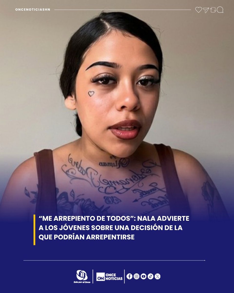 11_Noticias's tweet photo. 😳 Una confesión de Nala generó atención en redes tras recordar una etapa de su vida y reconocer que hoy tomaría decisiones diferentes. ¿Qué fue lo que contó? 👀

Video aquí: https://t.co/r7qlskKtc8

#Nala #Honduras #Tiktoker #Jóvenes #RedesSociales https://t.co/Xp6a8PkI1h