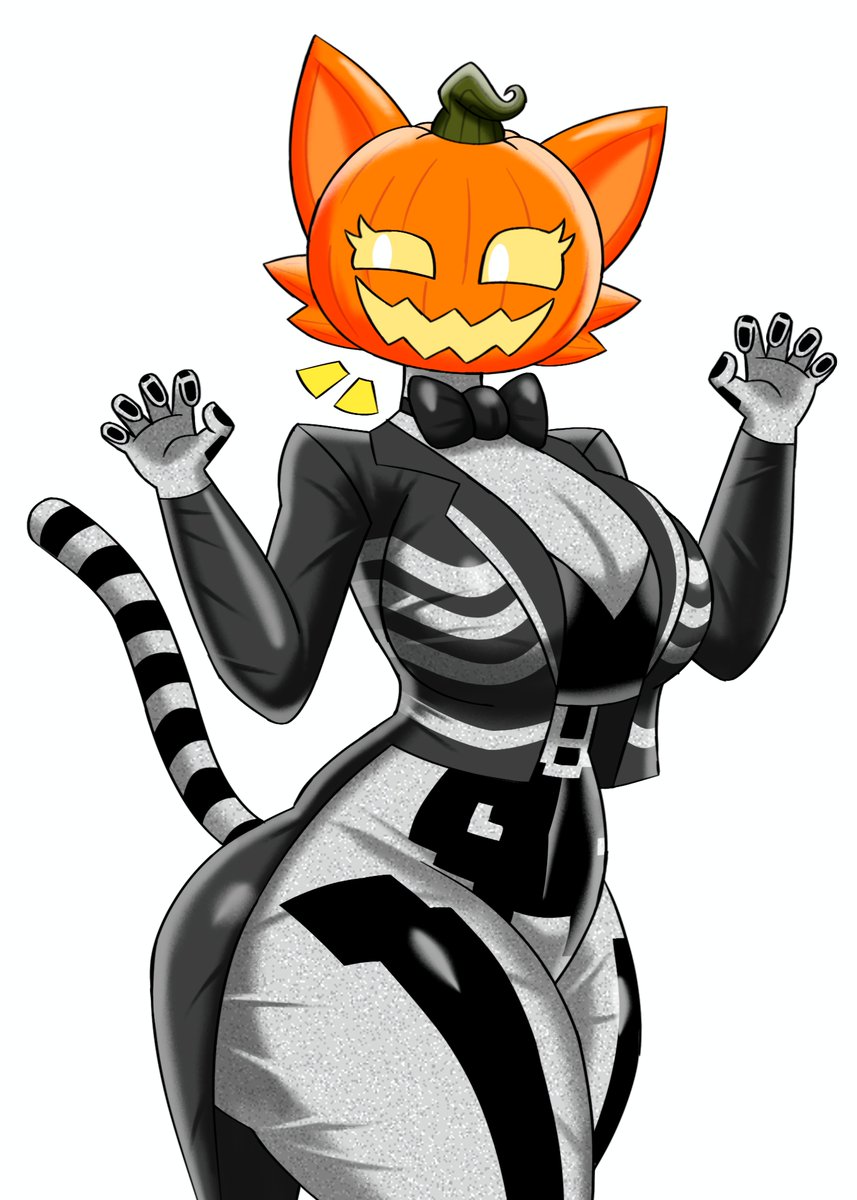 azure__tan's tweet photo. spooky pumpkin cat :3 https://t.co/7HpY7vxlBs