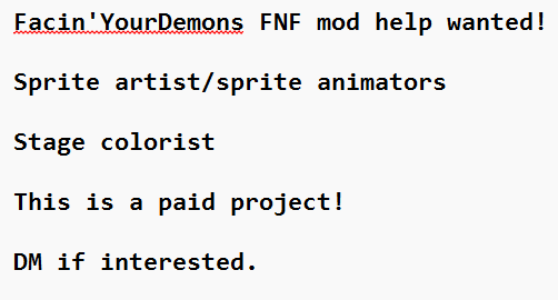 ArtsyGum's tweet photo. Minors DNI!
FNF Mod help wanted see tweet below!
Those that help on the mod will be paid (sc@mmers will be blocked).
Mod info https://t.co/3XxIRxZfR5
Mod account @FacinYourDemons
#FridayNightFunkin #fnf #PicosSchool https://t.co/7XENI3h2Ip