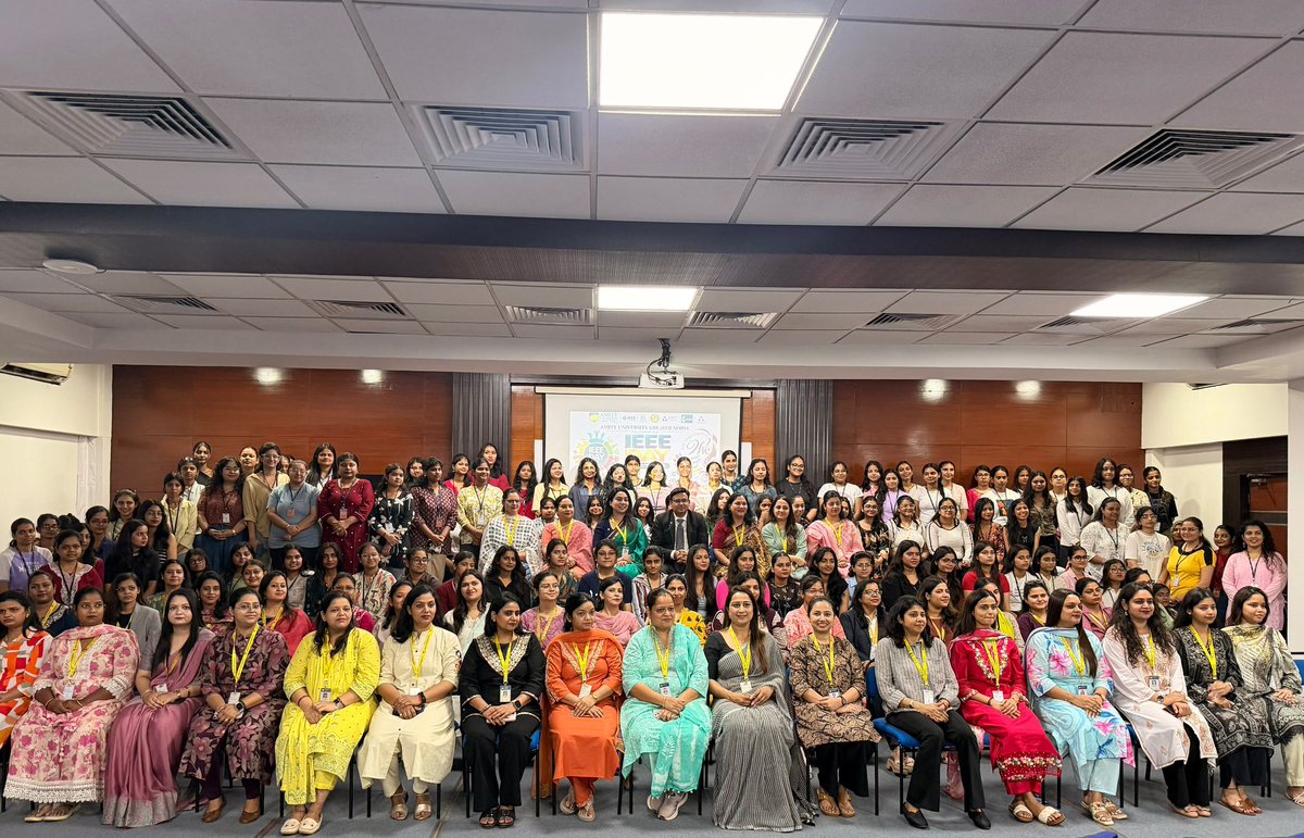 DrAjayRana's tweet photo. Celebrating 100+ Women in Engineering | IEEE Day
100+ women. Countless aspirations. One shared commitmentโto engineer a more inclusive and innovative future.
#IEEE #IEEEDay #IEEEWIE #WomenInEngineering #WomenInTechnology #WomenInSTEM #WomenInLeadership #EngineeringLeadership https://t.co/H6Sy60mLHV