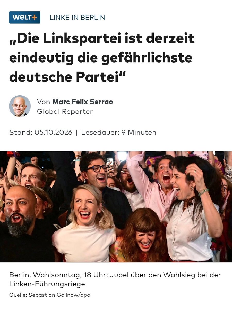 ClausTahler's tweet photo. Achso, wenn Linksextremismus dann Gefahr. Wenn Rechtsextremismus dann Demokratie. 

Das ist das Weltbild aus dem Hause Springer 🤮 https://t.co/v83vhWWXQG