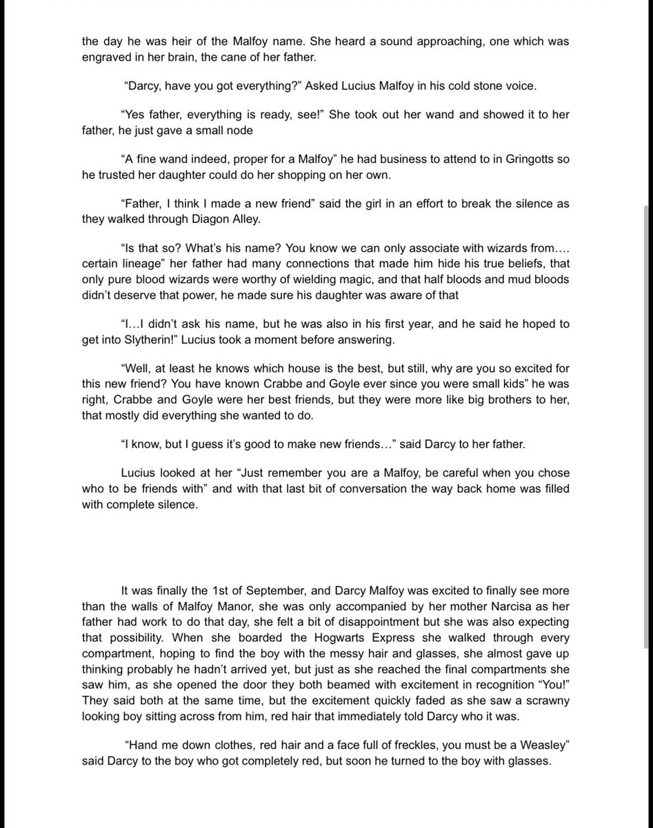 BerSlyth26's tweet photo. Thanks to the support I decided to flesh out this story into a proper fan fic, but I can’t publish it on ao3 as apparently I requiere an invite, so for the moment here it is, enjoy the first chapter “The girl with silver eyes”!#Malfoid https://t.co/jIgMYLfrCr