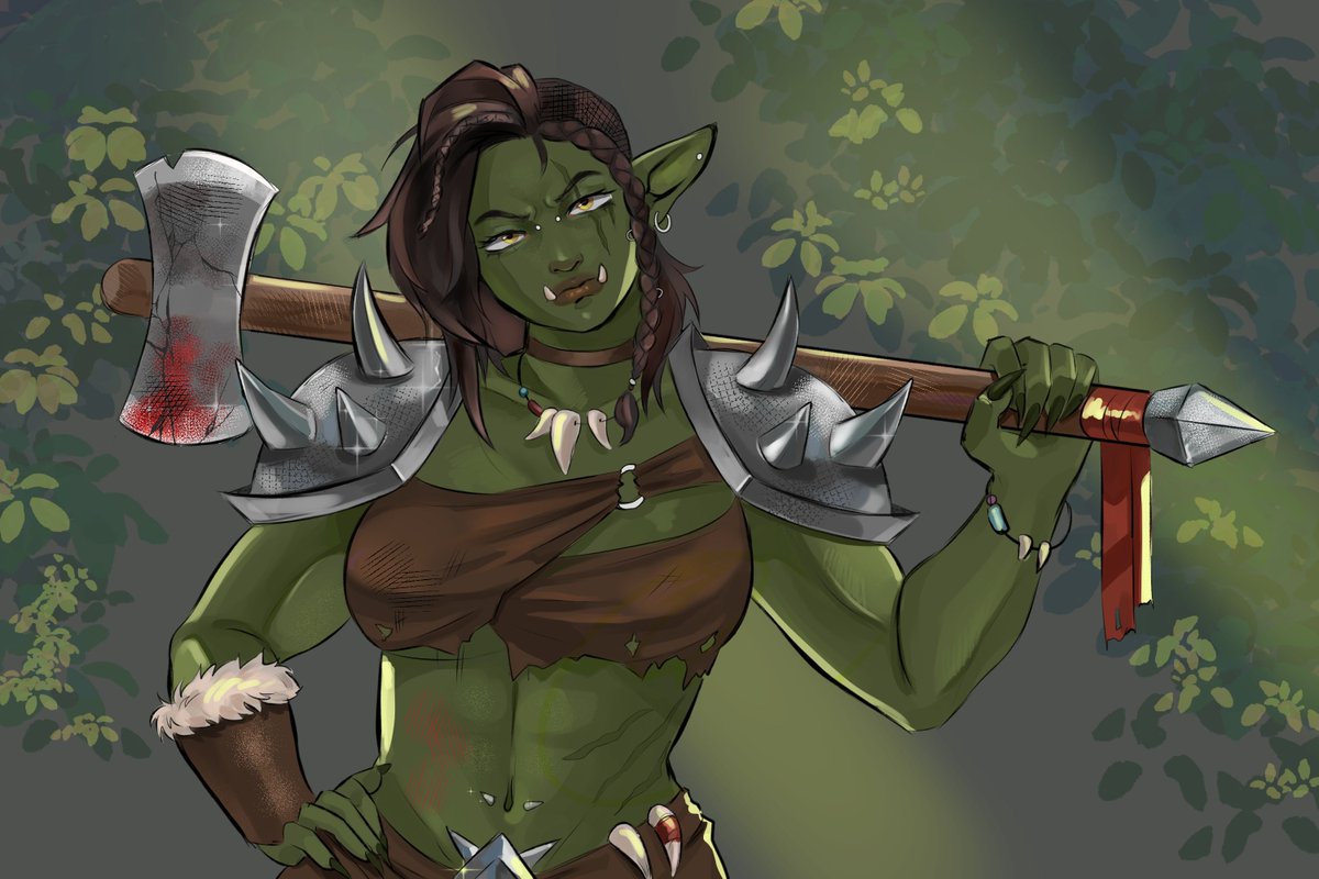 Feylivrin's tweet photo. Inktober. Day 6 — Ogre💚
#inktober2026 #ogre https://t.co/5matVbeHk5