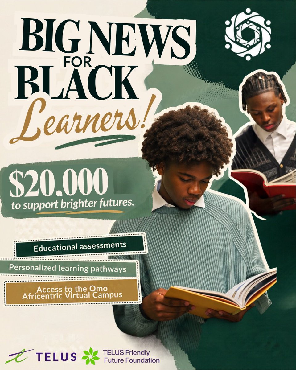 PoBCAdvocate's tweet photo. Parents of Black Children is grateful to receive support from TELUS and the TELUS Friendly Future Foundation for our Assessment-to-Action. Thank you to @TELUS and @FriendlyFuture for investing in brighter futures for Black youth.

#friendlyfuture #givewherewelive #philanthropy https://t.co/Ixtp4EcN5T