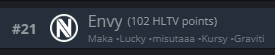 Envy's tweet photo. ENVY back in CS. HLTV confirmed. @HLTVorg https://t.co/NaHocaSaoK