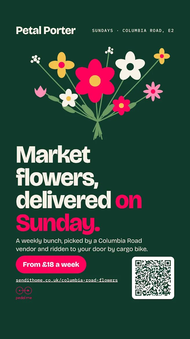 pedalmeapp's tweet photo. Meet Petal Porter 🌸  Thank you to everyone who entered our naming competition, and congratulations to Jenny for coming up with the winning name!

Fresh flowers from Columbia Road Flower Market, delivered to your door every Sunday. https://t.co/QBbQvTFbK8