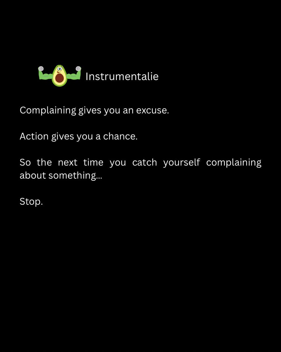 Instrumentalie's tweet photo. Stop waiting for the perfect moment and start creating it. Complaining won't change your situation, but action will. What is one small step you're taking today? #DailyMotivation #GrowthMindset #TakeAction #PositiveVibes https://t.co/ia9Nf2tYj8
