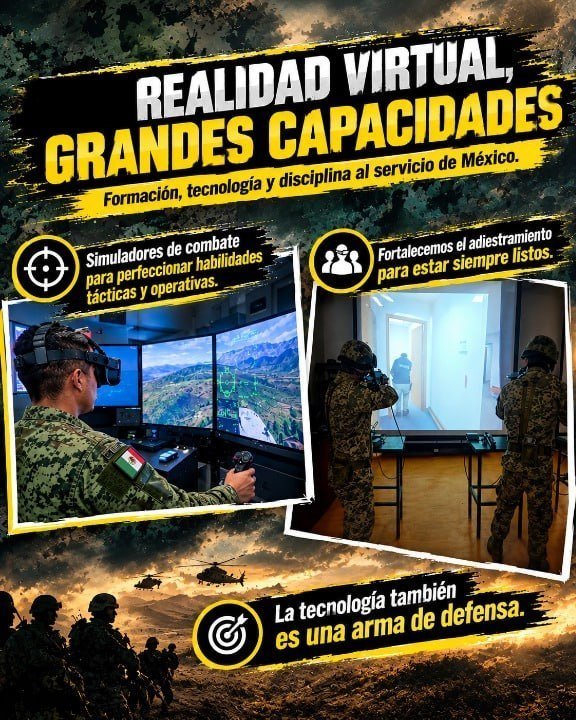 Foro_Militar's tweet photo. Estos son los Simuladores virtuales en el Ejército mexicano, fuerza aérea y guardia nacional

#HéroesMexicanos https://t.co/fGnHb6a4Rr