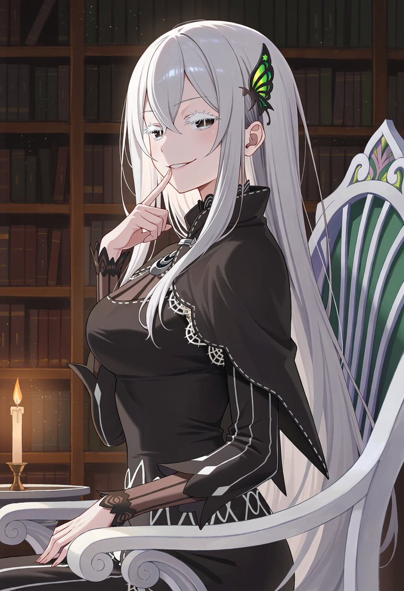 runoa_0's tweet photo. 「眠れないのかい？
ボクと少し話そうか」

エキドナ / Echidna
#リゼロ
#rezero
SFW illustration, No nudity, no suggestive intent. https://t.co/OVFSQftsE2