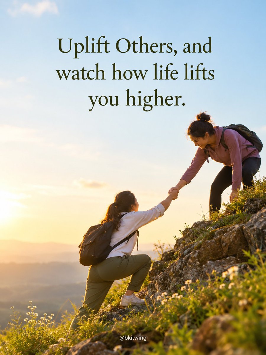 bkitwing's tweet photo. Uplifting others through kindness, encouragement & support creates a positive ripple of energy. Generosity of thought & action strengthens relationships, spreads positivity & contributes to a more meaningful life.
#bkitwing #rerf #brahmakumaris #Kindness #PositiveLiving https://t.co/yK7wbpyG8f