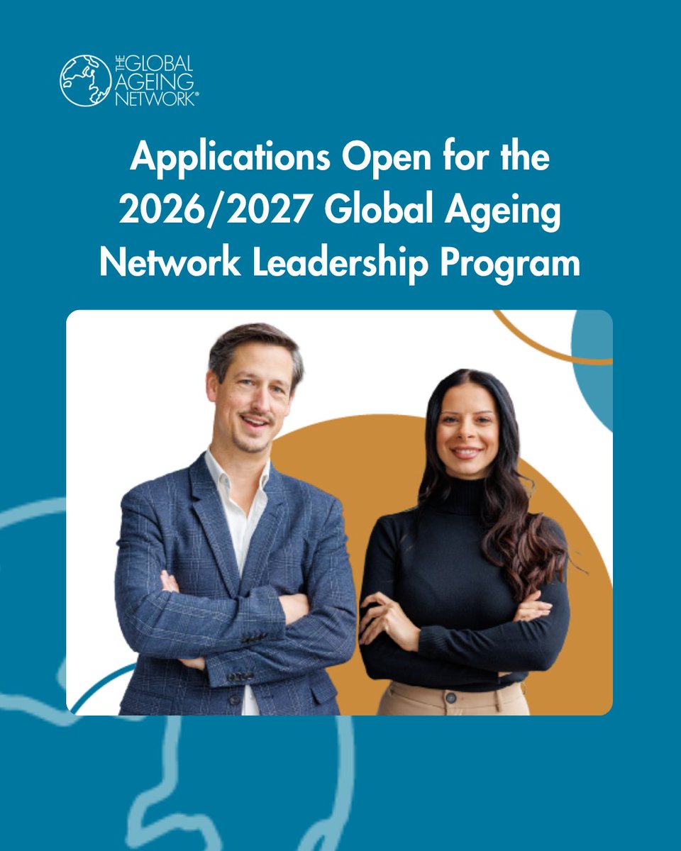 GlobalAgeing's tweet photo. Applications are now open for the 2026/2026 @GlobalAgeing Network Leadership Program, bringing together professionals around the world to explore a unique leadership development experience.

Learn more: https://t.co/MqfMPHj092 https://t.co/biSEn5uga4