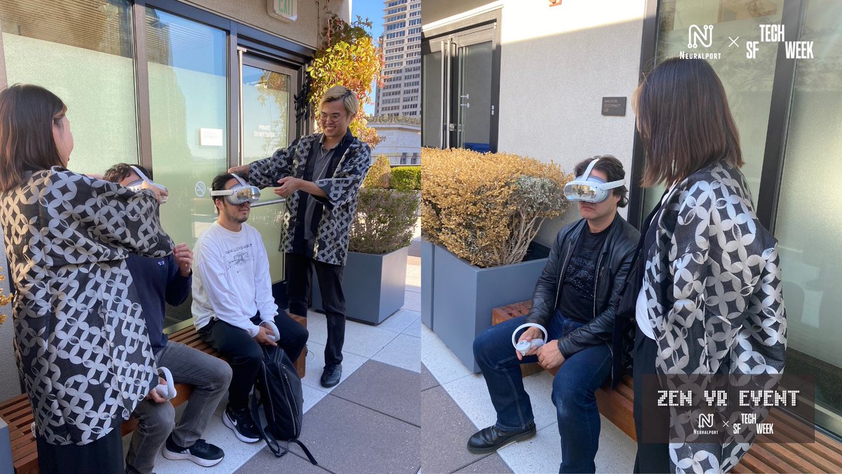 xranna000's tweet photo. Yesterday, people experienced NeuralPort firsthand—stepping away from the noise, exploring immersive VR, and sharing their reactions with us.
Thank you to everyone who joined us!!
@a16z @techweek_ @fumahayashi2001 @PameLuMallea
#ZENVRbrainRecovered #ZENVRbrainRecharged https://t.co/aUE0PmpGHl