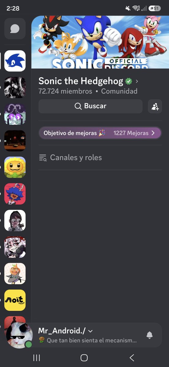 MrAndroidOs's tweet photo. status,  totalmente lobotomisado  el #discord  server de #sonic https://t.co/1ey3mKQbJC