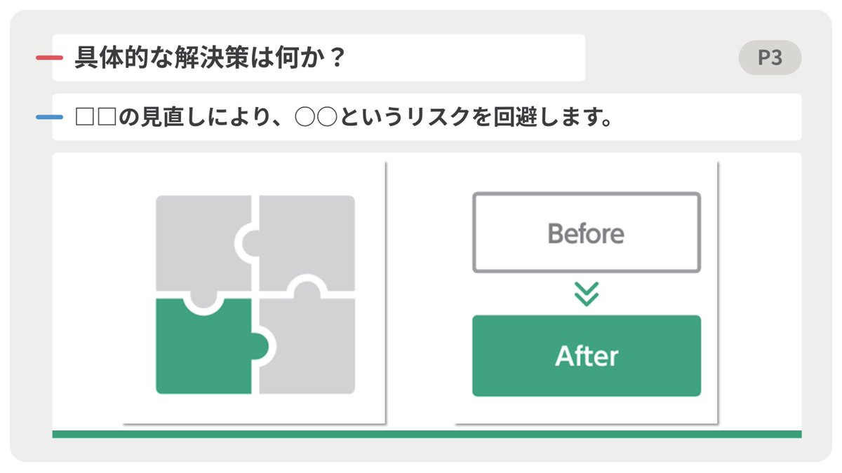 slidothegame's tweet photo. 手札を並べてスライドを作成するゲーム #スライ道 。

今日は、そのスライド例をご紹介します。

上司にプレゼンして、新規顧客への提案活動に予算をつけてほしいというシチュエーションです。 https://t.co/SUL5aiRO5x
