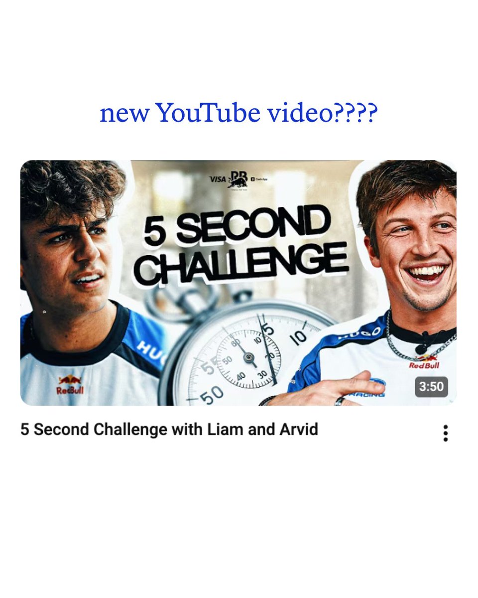 visacashapprb's tweet photo. evening plans SORTED

watch our new vid NOW 👉 https://t.co/EGRJpisrIB

#F1 #VCARB