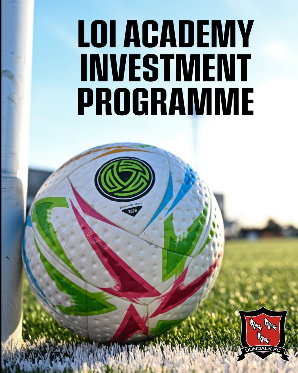 DundalkFC's tweet photo. Dundalk FC welcome today's Budget announcement of an additional €1m allocated to the LOI Academy Investment Programme. https://t.co/4xDkVekagv