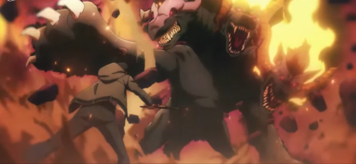 3catsP59748's tweet photo. @rent_a_ren @ElAdaWongSimp @OWCavalry episode 7 literally has jinwoo nearly die against cerberus he gets overwhelmed and almost lost an arm and gets pushed to the brink before barely winning so saying you already know hes gonna fight and win doesnt mean the fight itself is boring https://t.co/ge55rtm9MS