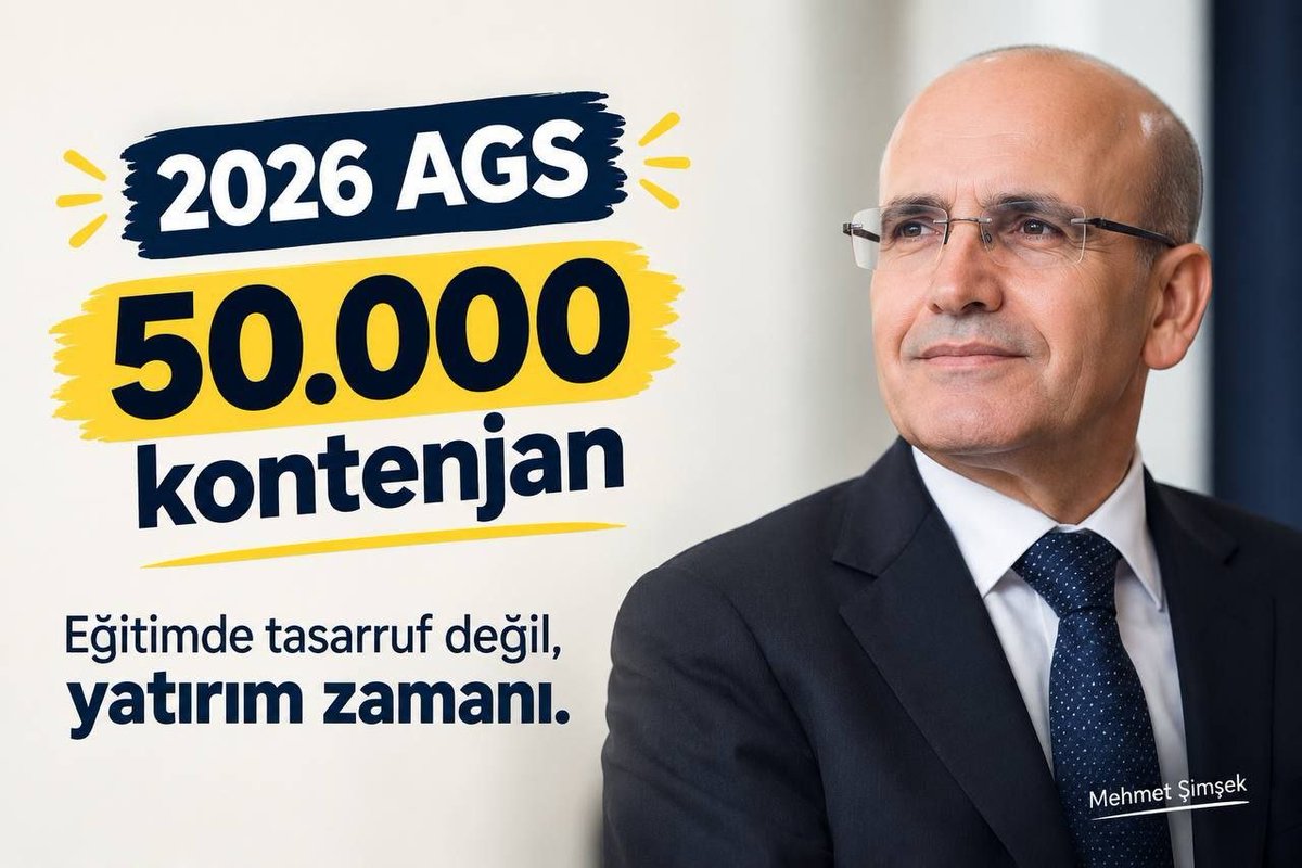 scofields22's tweet photo. Eğitime ayrılan kaynak, toplumsal huzura ve kalkınmaya dönüşür. Maliye Bakanlığımızdan 2026 AGS 50 bin kontenjan talebimize olumlu yanıt bekliyoruz. @RTErdogan @Yusuf__Tekin @memetsimsek @oktay_saral @dbdevletbahceli @HMBakanligi @PrfDrFilizKilic @cbsbb #MaliyeAGS50Bin https://t.co/sxUojYQOpB