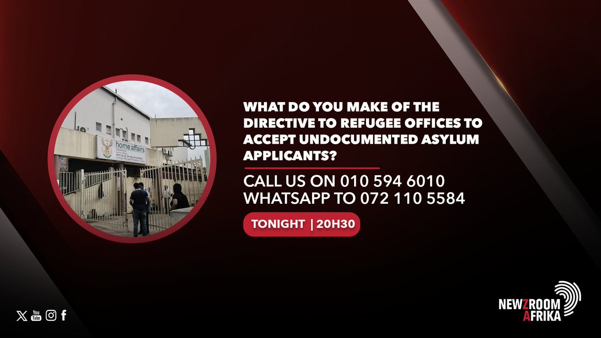 Newzroom405's tweet photo. [COMING UP] What do you make of the directive to refuge offices to accept undocumented asylum applicants? #Newzroom405 https://t.co/IFJzdMsDDG