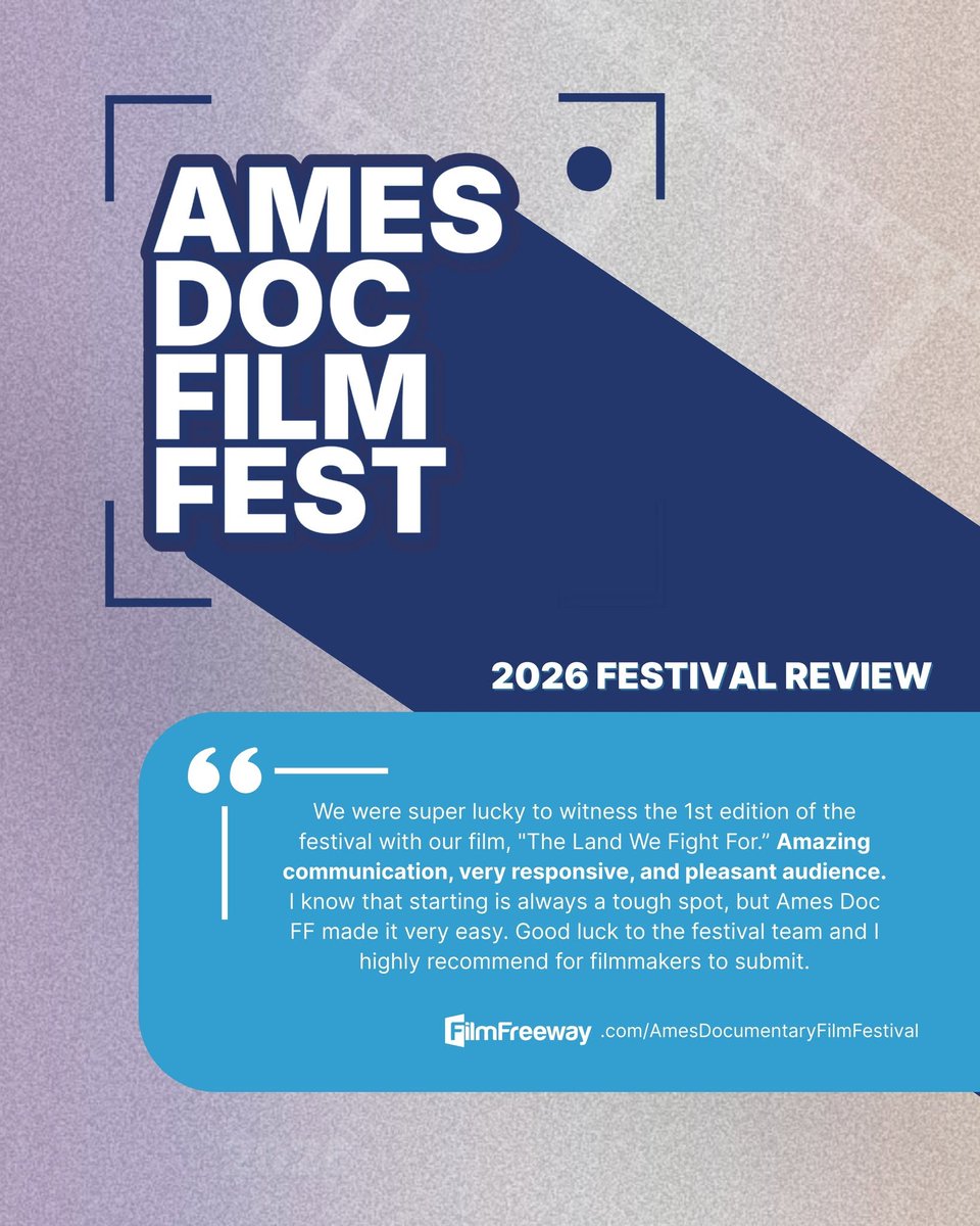 esmidt's tweet photo. It's a point of pride that the reviews we got about the inaugural Ames Documentary Film Festival from filmmakers focused on clear and concise communication. https://t.co/5xWwfIMuvA