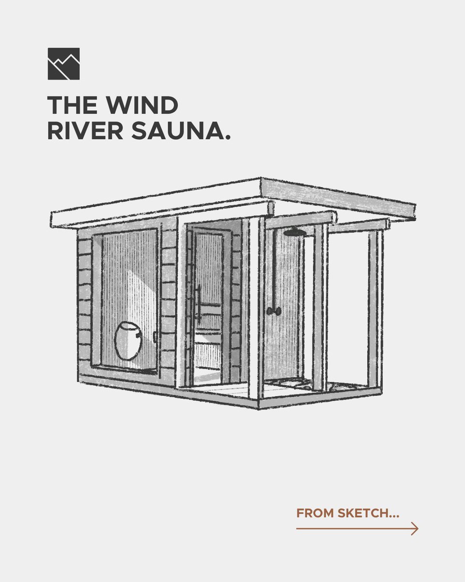 windriverbuilt's tweet photo. Sketch to reality.
Wellness is becoming an increasingly important part of the hospitality experience, with hotels and resorts incorporating dedicated wellness spaces and amenities.

The Wind River Sauna brings a dedicated wellness amenity into a compact, thoughtfully designed footprint—complete with a sauna room, covered entry deck, and private outdoor shower.

#windriverbuilt #hospitalitydesign #modularconstruction