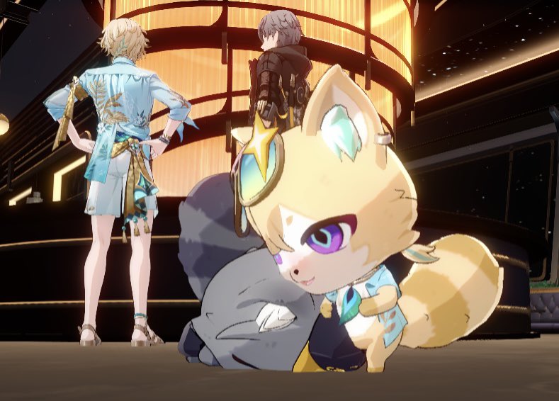 mitsu7art's tweet photo. Avencae 🦚💫🐱
Look how the tanukis scent each other while Avencae is flirting in the background too 😌💖 https://t.co/WeGGcBONy1
