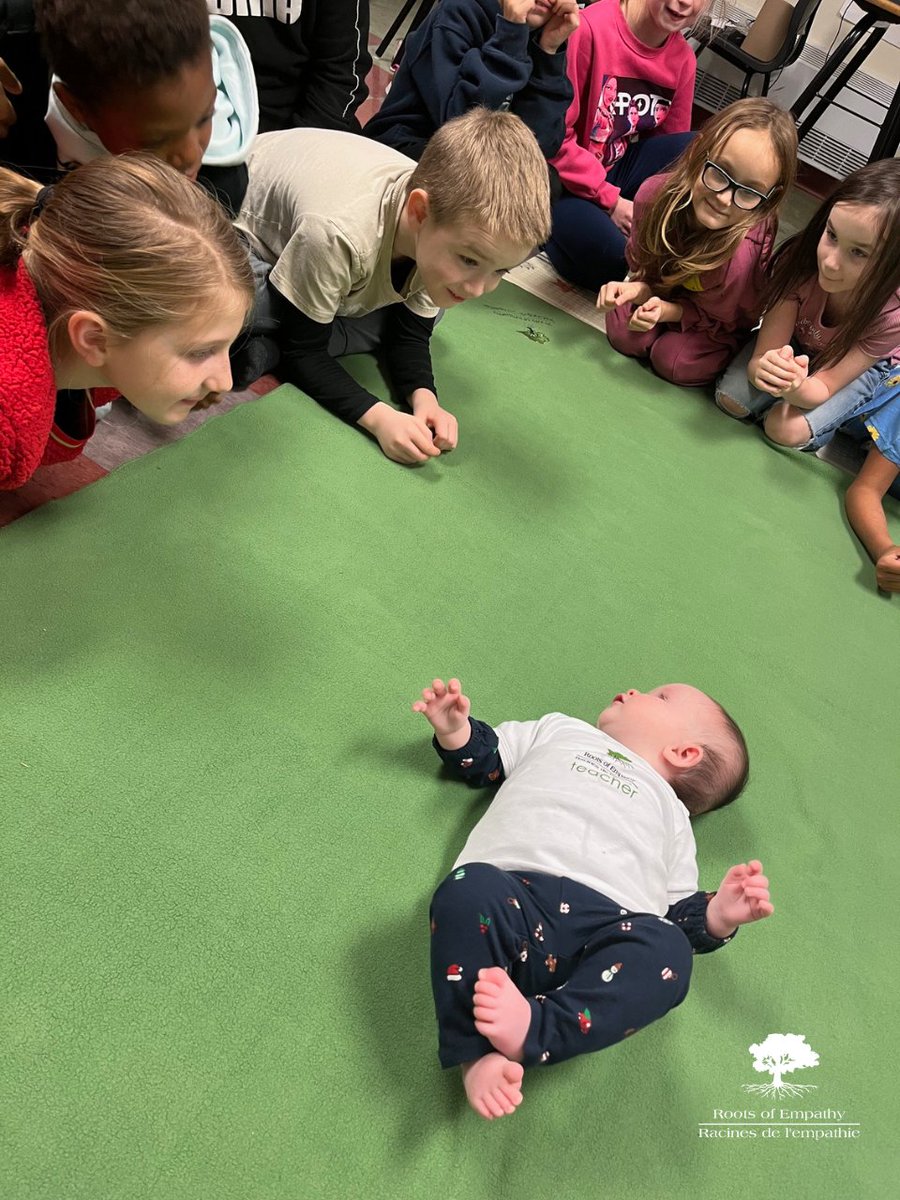 RootsofEmpathy's tweet photo. What happens when children spend a school year with a baby? 💚

Once a month over the school year, a parent and baby visit the classroom. With a ROE Instructor guiding their observations, students notice and talk about how they think the baby is feeling. This becomes the bridge to talk about how they feel and to understand how their classmates feel.

Interested in getting involved? Learn more: https://t.co/vYsXU2Hne2