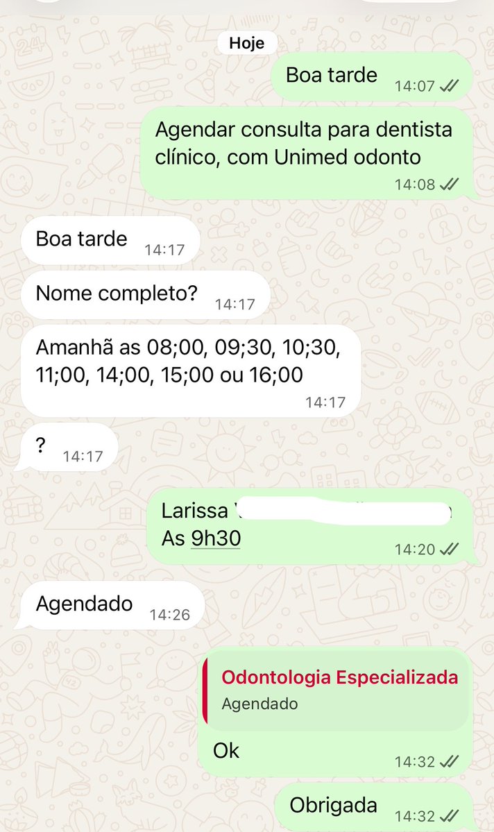 larizepam's tweet photo. É desse tipo de atendimento via WhatsApp que eu preciso, não de atendimento “humanizado” https://t.co/rK12qR9RX6