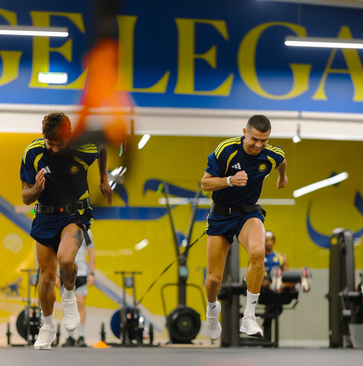 AlNassrFC_EN's tweet photo. Staying sharp while the calendar waits ⏸️⚽️ https://t.co/dUQwcUDOyz