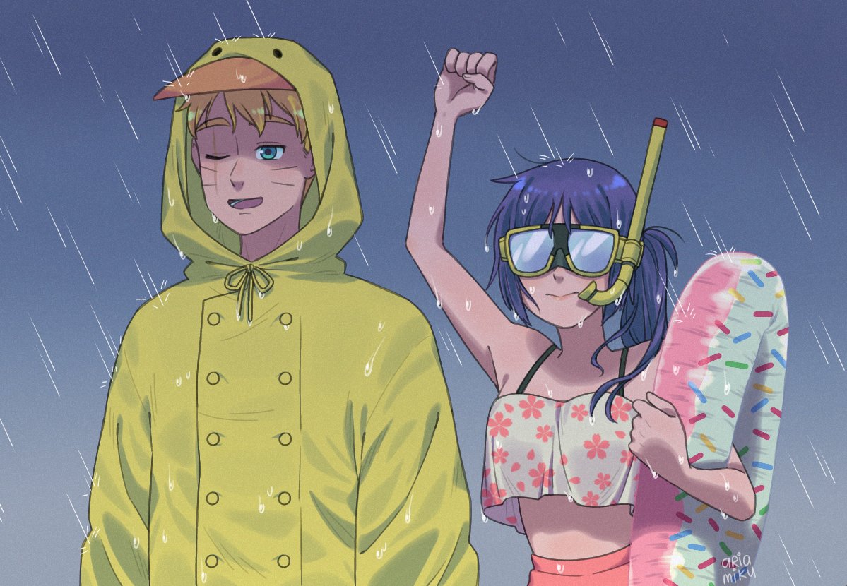 mikumikulenlen's tweet photo. 🎉💛⚙️💕#BoruSumiWeek💕🌸💜🎊
💜: I swear the forecast called for sun!!!!
💛: Uhhh...... I think that was for tomorrow
#BoruSumi #ボルスミ https://t.co/7XSghFlCLn