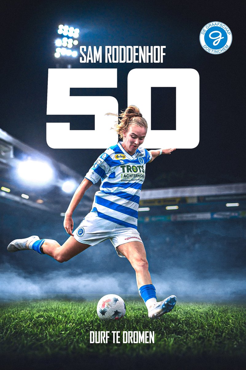 graaficss's tweet photo. De eerste echte jubilarissen van @DGvrouwen
5️⃣0️⃣ wedstrijden voor Anne, Sam en Sterre! Gefeliciteerd dames. 🙌
Leuk om hier een paar designs voor te maken. 🎨
#DeGraafschap #samenDRAN 🔵⚪️ https://t.co/I3Twv4sBZM
