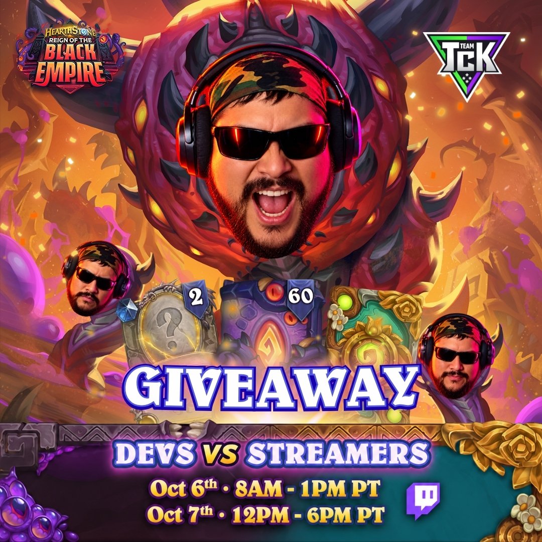 TcK_HS's tweet photo. 🍀🎁GIVEAWAY #ElAugeDelImperioNegro
¡Acompáñanos en el #HSTheorycraftingLATAM! 

Solo puedes llevar un dios antiguo en tu mazo… así que elige bien...
Participa:
✅ Follow a @TcK_HS
🔁 Repost ❤️ Like
💬 Comenta tu elegido: C’Thun, N’Zoth, Yogg-Saron o Y’Shaarj

Ganador: 18/oct https://t.co/wsJXJJPnHl