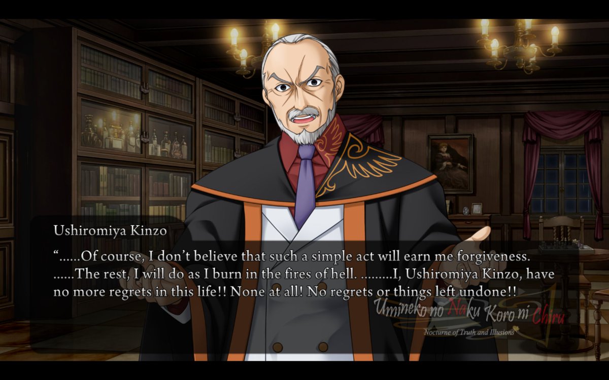 bernkastel281's tweet photo. this'll never not be fucked up to me bro they really dressed her up as her mother/his daughter who he raped so he could be forgiven they didn't give a fuck about her, they just used her whole life as a tool to soothe Kinzo's mind, it's so sad #Umiday26 https://t.co/FcdqvOL43a