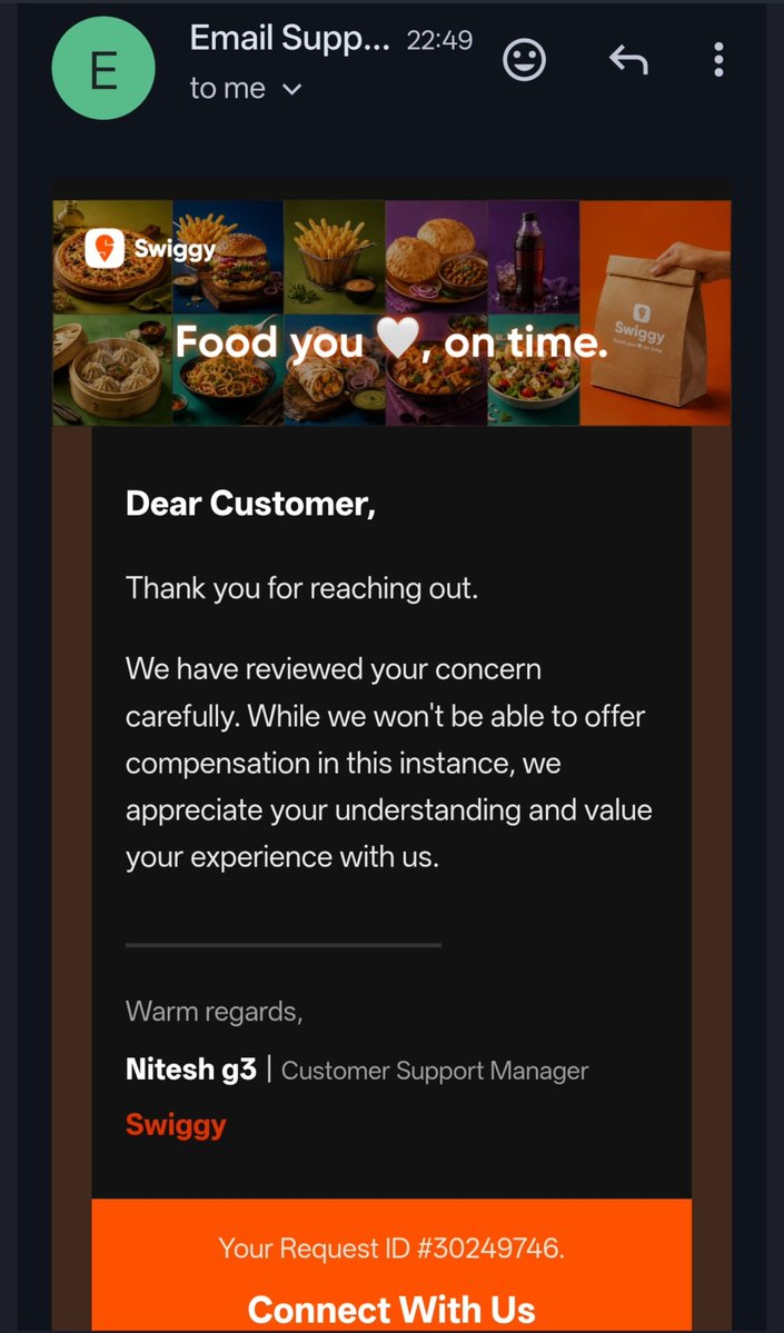 Nagaraj_Reddy_'s tweet photo. @Swiggy Ordered Fry Piece Biryani + Dum Biryani, got 2 Dum Biryanis instead. Raised a complaint, but no compensation or proper resolution. Wrong order, zero accountability. Is this how you treat paying customers? 
#Swiggy #CustomerService https://t.co/SCOBt3NwNj