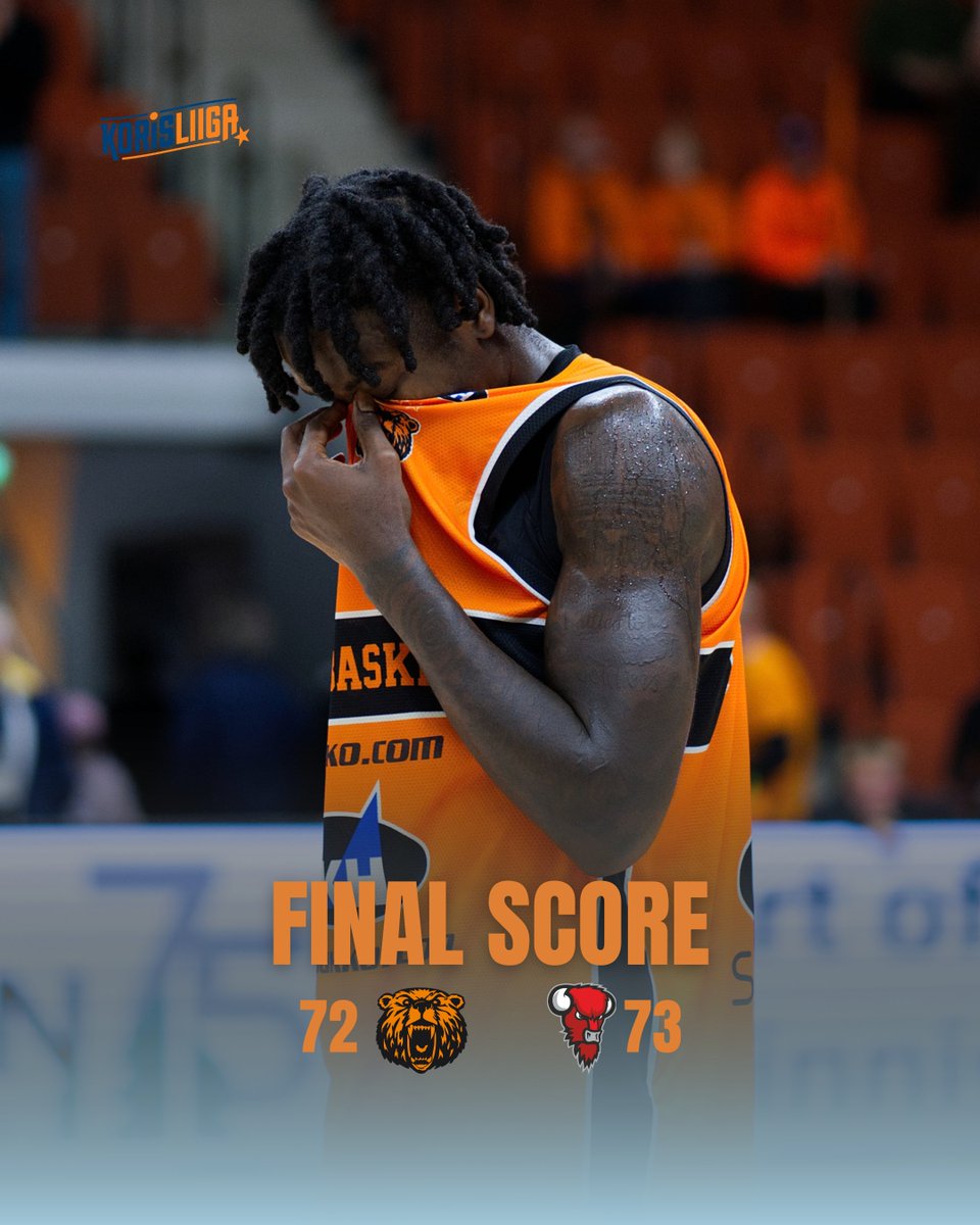 Karhubasket's tweet photo. Tältä se joskus tuntuu.

Bisons ottaa toisella puoliskolla eroa kiinni ja ottelu ratkeaa lopulta viimeisillä sekunneilla.

Chandler Cuthrell 19 pts / 5 reb / 2 ast
Jerrell Bellamy 13 pts / 12 reb / 2 reb
Aatu Kivimäki 10 pts / 2 reb / 5 ast

#karhubasket #korisliiga https://t.co/KmHjj9EYUc