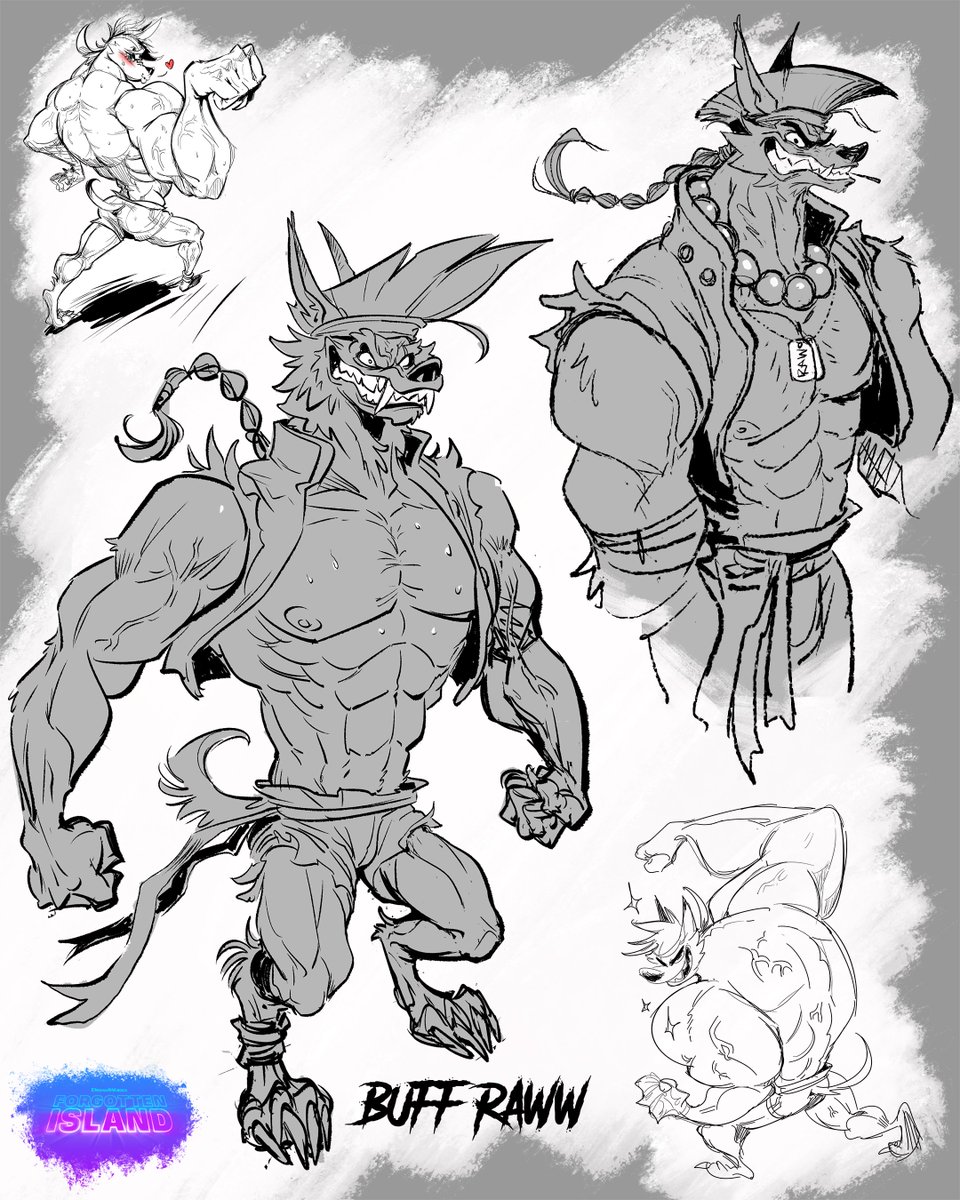 GenevieveTsai's tweet photo. 💢BUFF RAWW💢 #ForgottenIsland The last slide was an assignment where I had to design him for the cover of Jo's Nakali Saga fanfic at the end of the film. 🤣 https://t.co/WpsGo7SxOV