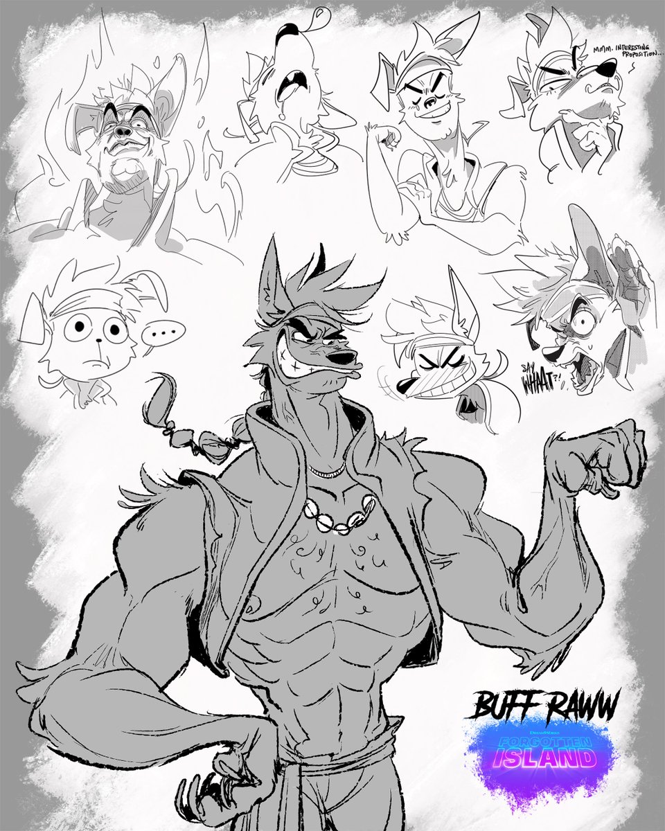 GenevieveTsai's tweet photo. 💢BUFF RAWW💢 #ForgottenIsland The last slide was an assignment where I had to design him for the cover of Jo's Nakali Saga fanfic at the end of the film. 🤣 https://t.co/WpsGo7SxOV