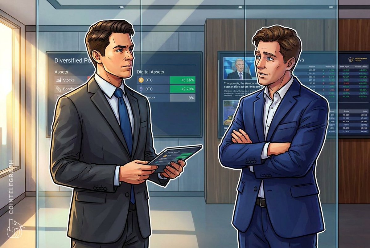 Crypto_XP0's tweet photo. Affluent investors seen boosting crypto exposure: Survey

Most affluent investors across seven countries own and are increasing their crypto holdings despite financial advisers who remain overly cautious about digital assets.

Source: https://t.co/iGEYiJvWma

#CryptoNews https://t.co/ZOkuoonuxS