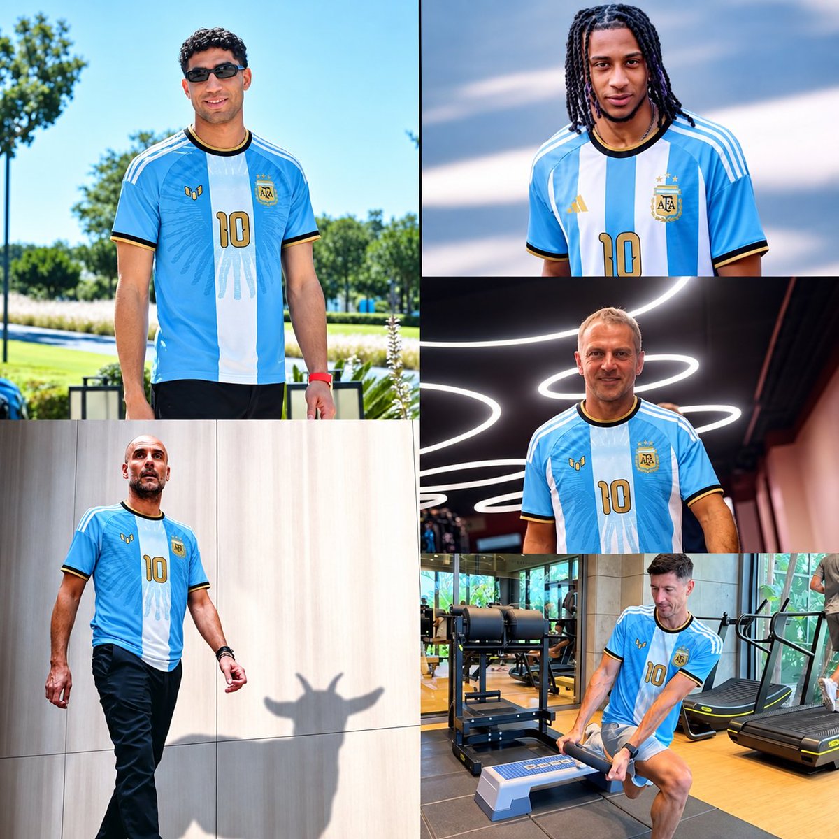 Mosharof221's tweet photo. They didn't just wear the jersey. They honored a legacy  🫂🤍

Maximum respect to everyone who paid tribute to the Greatest of All Time. Football will never see another like him. https://t.co/fSkiDF56qA