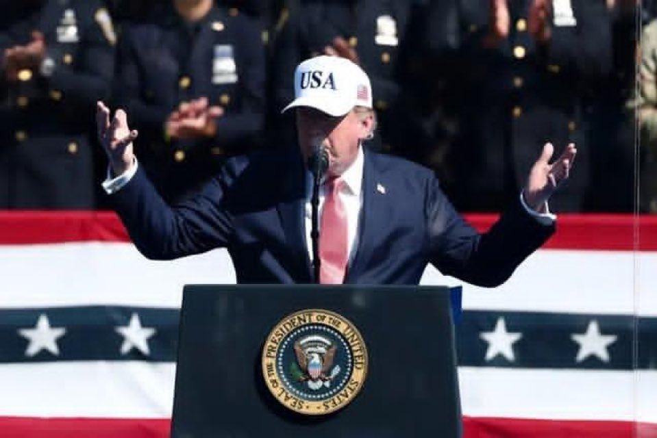 instablog9ja's tweet photo. Trump Links France’s School Protests to ‘Mass Migration’, Says Islam Wants to ‘Take Over’ the Country https://t.co/UYWnSg7tRm